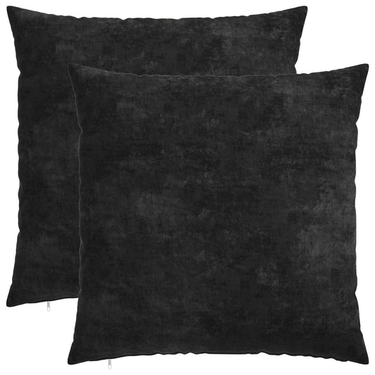 Cushion Cover 2 pcs HEERLEN Anthracite 65 x 65 cm