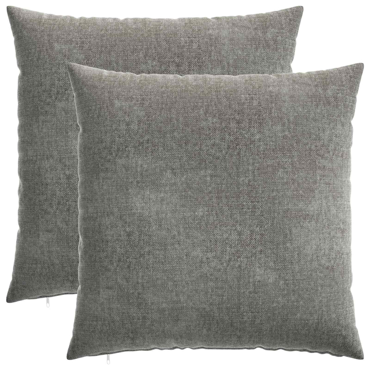 Cushion Cover 2 pcs HEERLEN Dark Grey 65 x 65 cm