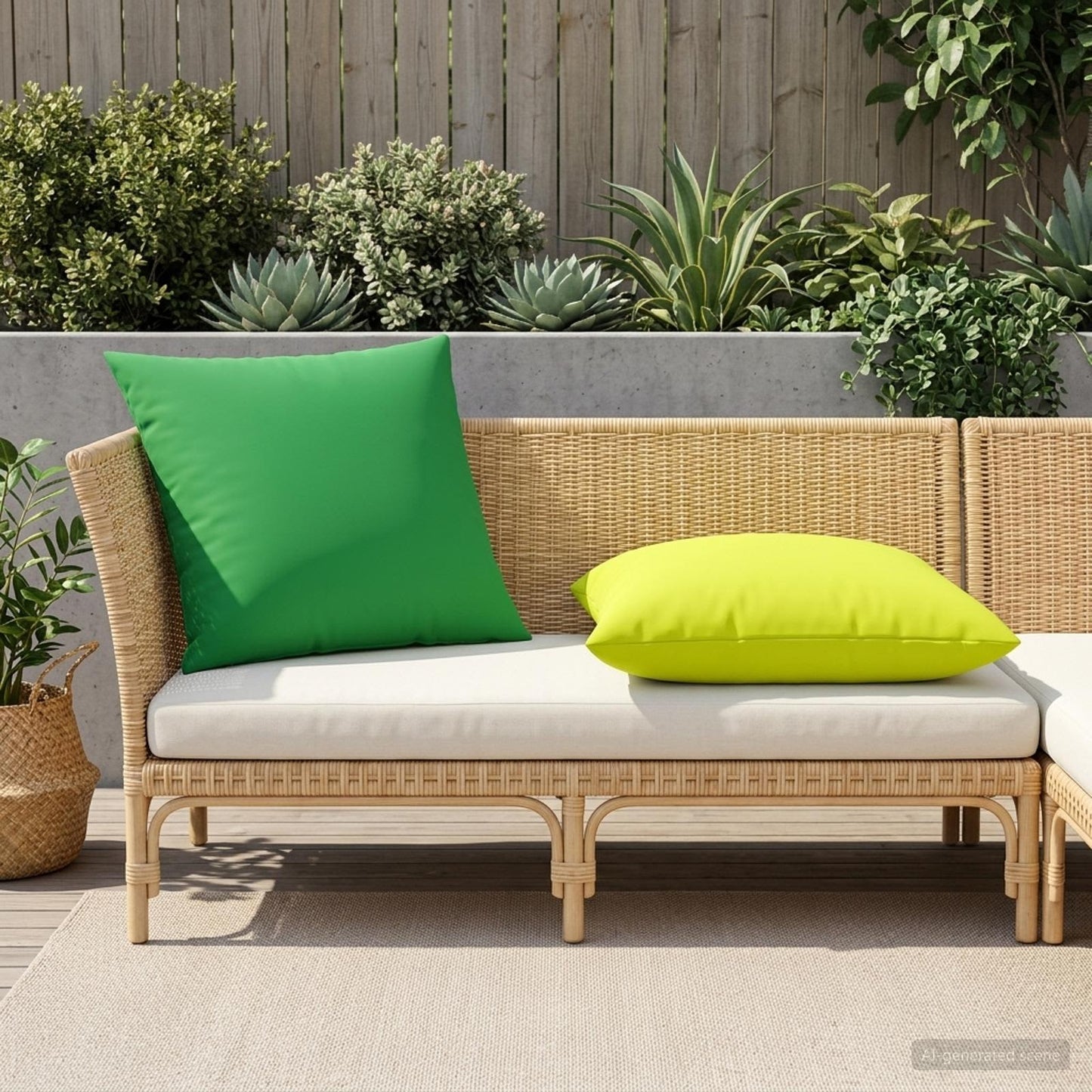 Cushion Cover 6 pcs HEERLEN Bright Green 80 x 80 cm Polyester