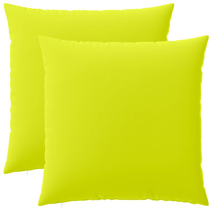 Cushion Cover 2 pcs HEERLEN Bright Green 65 x 65 cm Polyester
