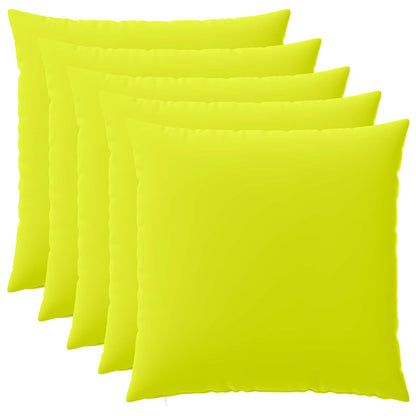 Cushion Cover 6 pcs HEERLEN Bright Green 65 x 65 cm Polyester