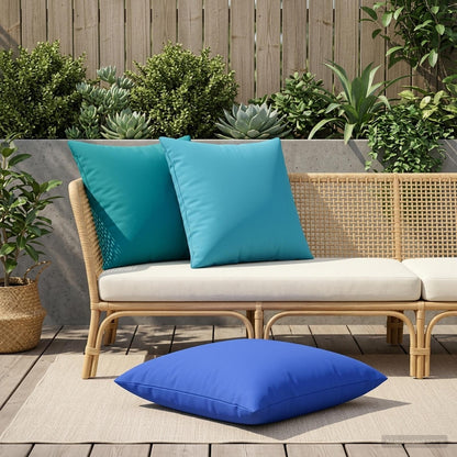 Cushion Cover 2 pcs HEERLEN Royal Blue 65 x 65 cm Polyester