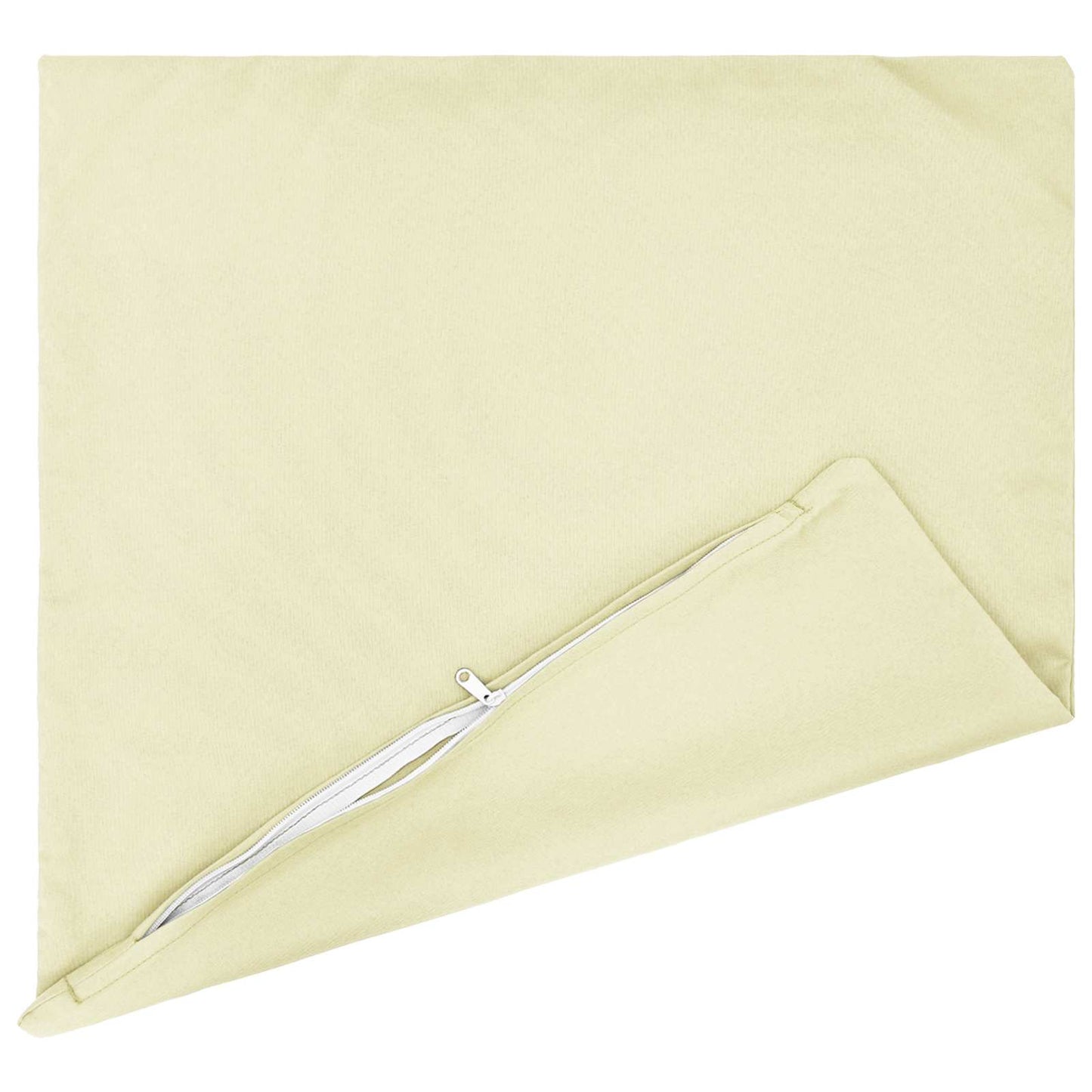 Cushion Cover 2 pcs HEERLEN Cream 65 x 65 cm Polyester