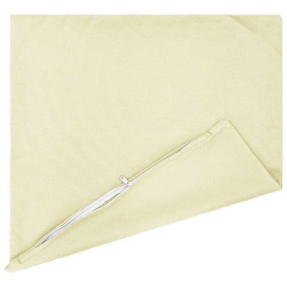 Cushion Cover 2 pcs HEERLEN Cream 65 x 65 cm Polyester