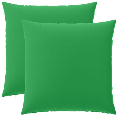 Cushion Cover 2 pcs HEERLEN Green 65 x 65 cm Polyester