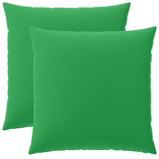 Cushion Cover 2 pcs HEERLEN Green 65 x 65 cm Polyester