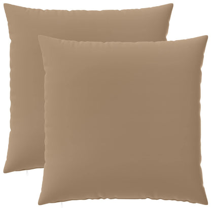 Cushion Cover 2 pcs HEERLEN Taupe 65 x 65 cm Polyester