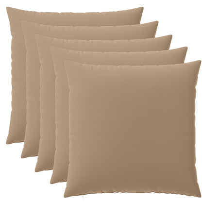 Cushion Cover 6 pcs HEERLEN Taupe 65 x 65 cm Polyester