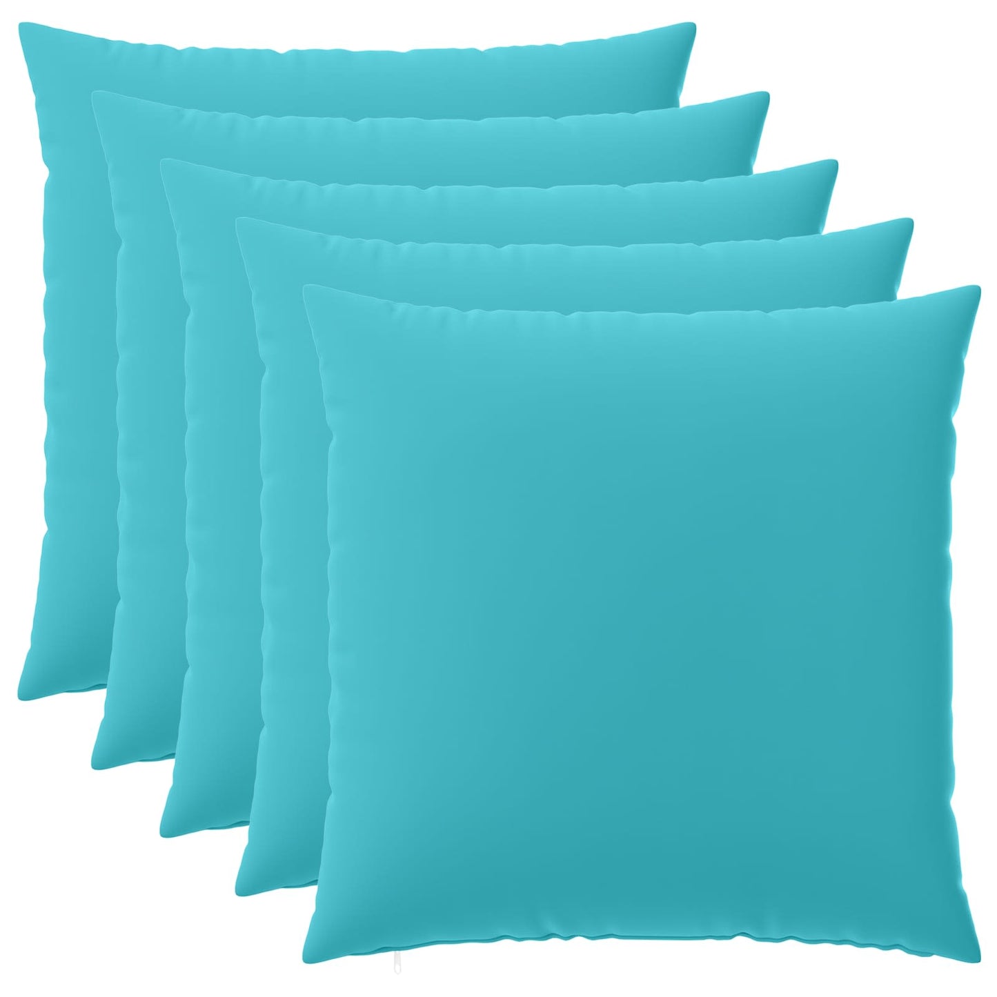 Cushion Cover 6 pcs HEERLEN Turquoise 65 x 65 cm Polyester