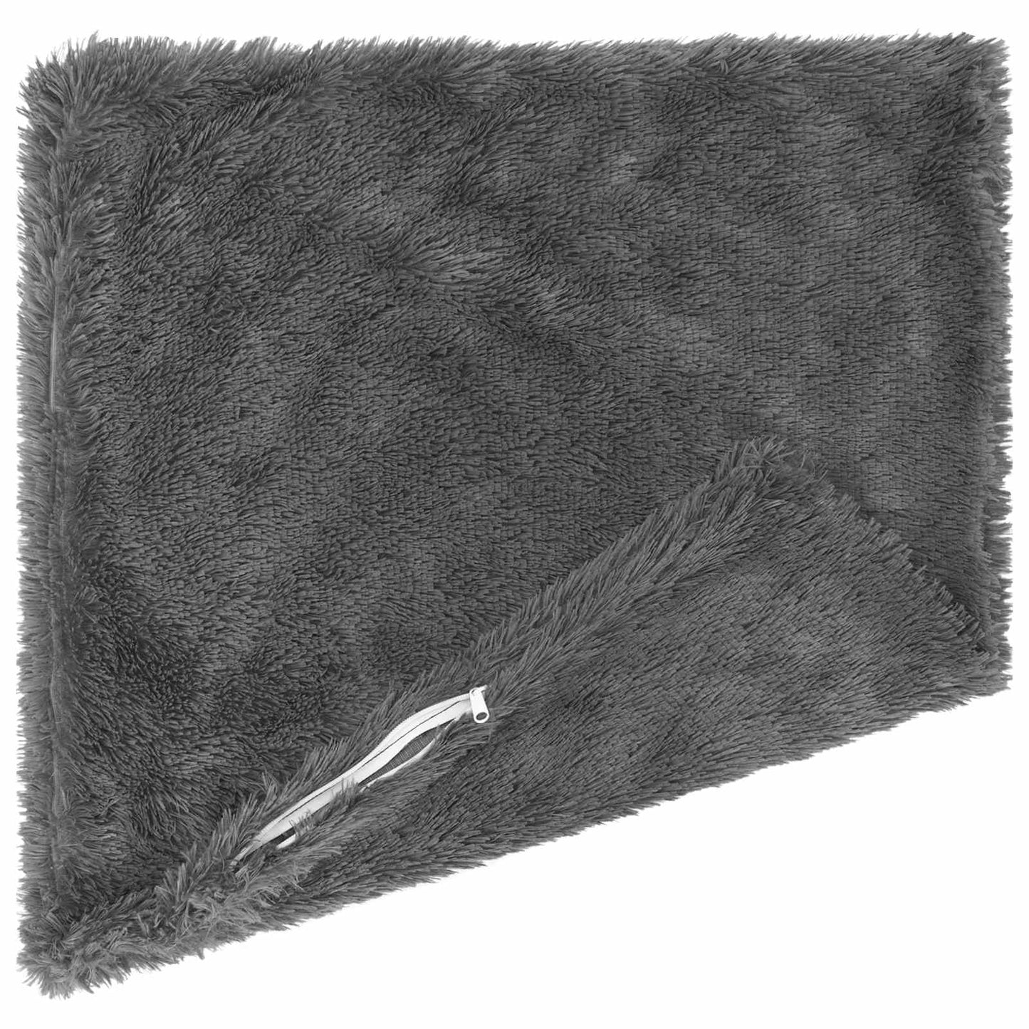 Cushion Cover 6 pcs HEERLEN Light Grey 65 x 65 cm PV Fleece