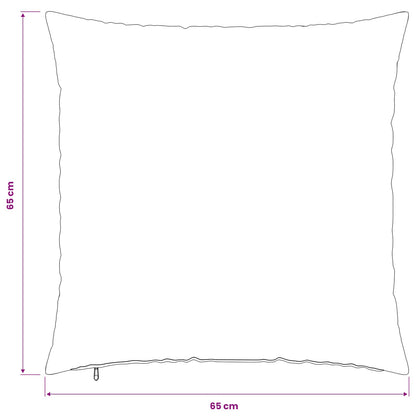 Cushion Cover 6 pcs HEERLEN Light Grey 65 x 65 cm PV Fleece