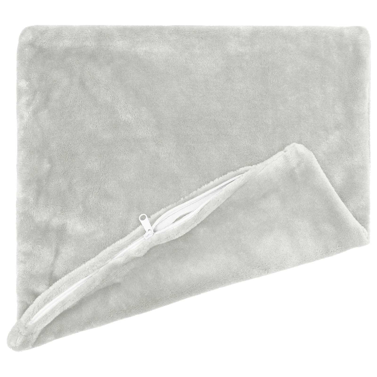 Cushion Cover 6 pcs HEERLEN Light Grey 65 x 65 cm Flannel