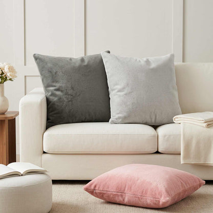 Cushion Cover 2 pcs HEERLEN Pink 80 x 80 cm Flannel