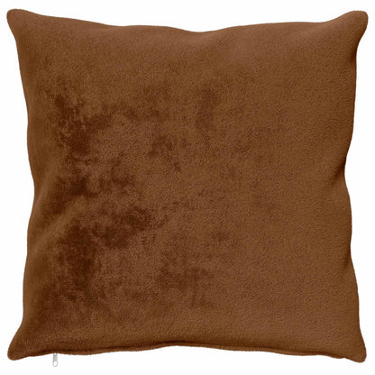 Cushion Cover 2 pcs HEERLEN Light Brown 65 x 65 cm Flannel