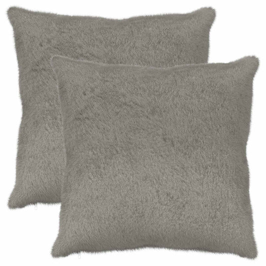 Cushion Cover 2 pcs HEERLEN Light Grey 65 x 65 cm