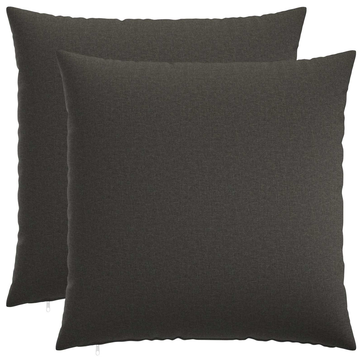Cushion Cover 2 pcs HEERLEN Dark Grey 70 x 70 cm Fabric
