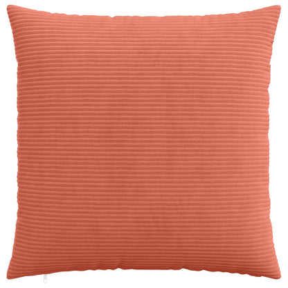 Cushion Cover 2 pcs HEERLEN Red Orange 70 x 70 cm Corduroy