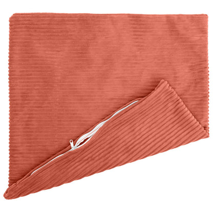 Cushion Cover 6 pcs HEERLEN Red Orange 70 x 70 cm Corduroy