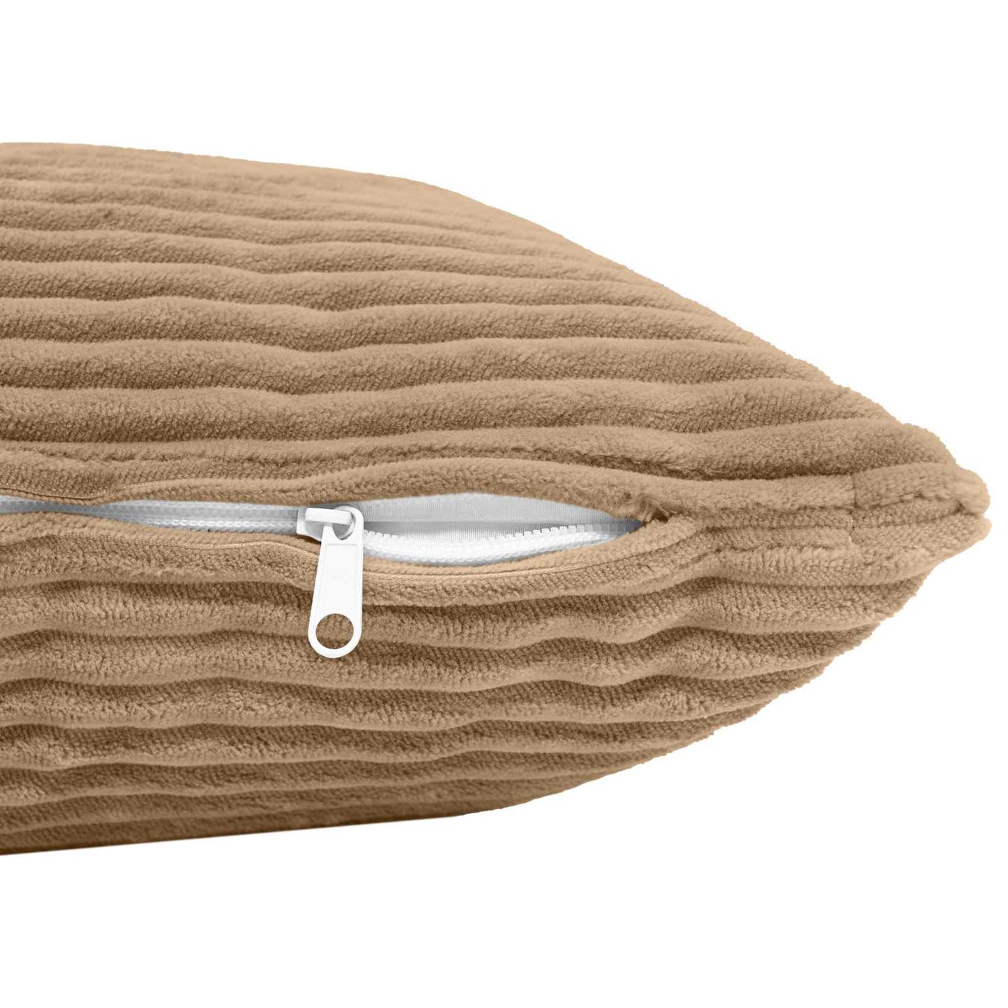 Cushion Cover 2 pcs HEERLEN Brown 70 x 70 cm Corduroy