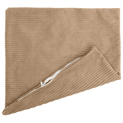 Cushion Cover 2 pcs HEERLEN Brown 70 x 70 cm Corduroy