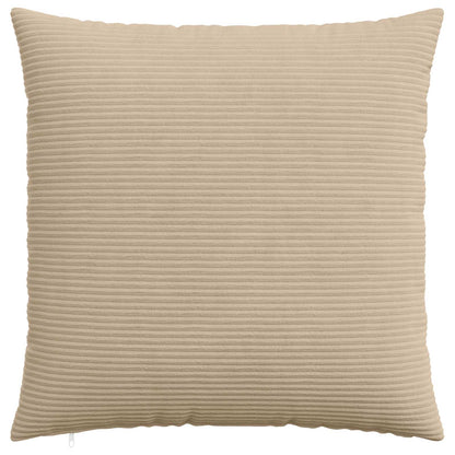 Cushion Cover 2 pcs HEERLEN Taupe 70 x 70 cm Corduroy