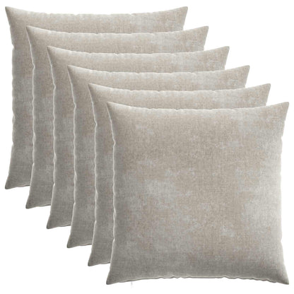 Cushion Cover 6 pcs HEERLEN Light Grey 70 x 70 cm