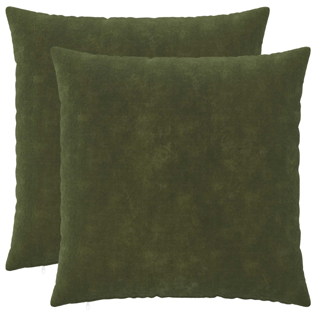 Cushion Cover 2 pcs HEERLEN Green 70 x 70 cm Microfiber Fleece