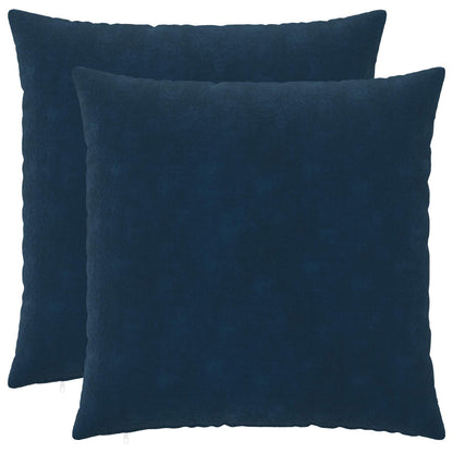 Cushion Cover 2 pcs HEERLEN Blue 70 x 70 cm Microfiber Fleece