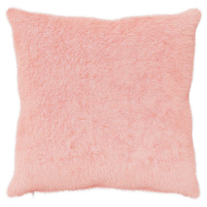 Cushion Cover 2 pcs HEERLEN Pink 70 x 70 cm Faux Rabbit Fur