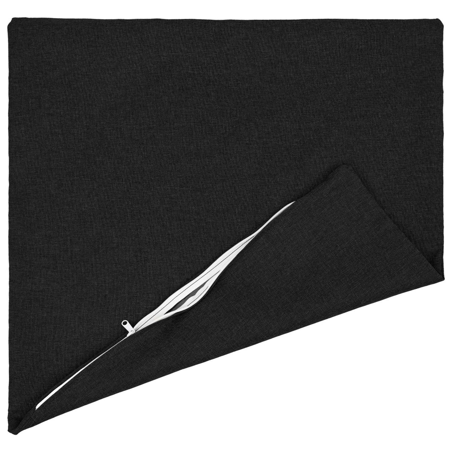 Cushion Cover 2 pcs HEERLEN Black 80 x 80 cm Fabric
