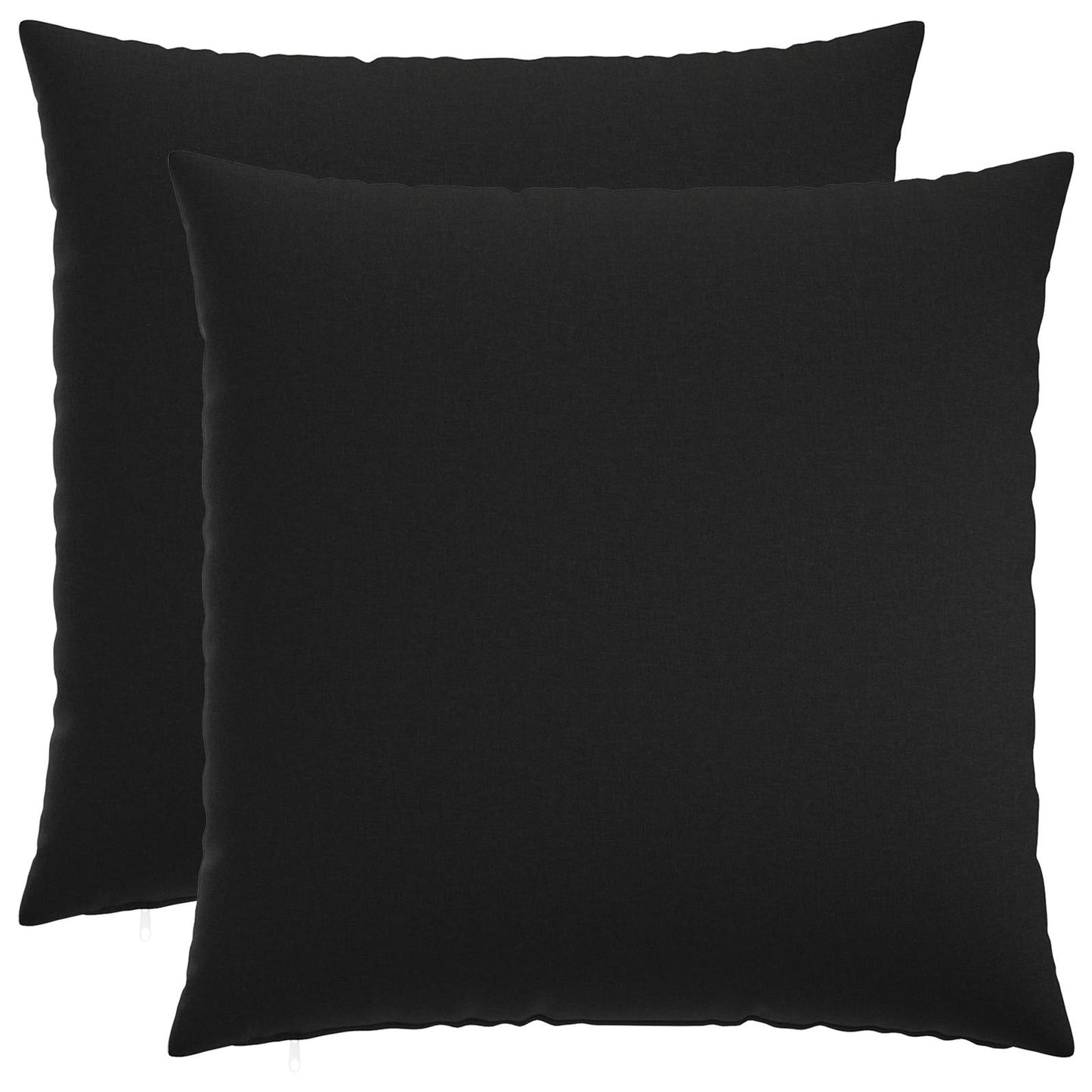 Cushion Cover 2 pcs HEERLEN Black 80 x 80 cm Fabric