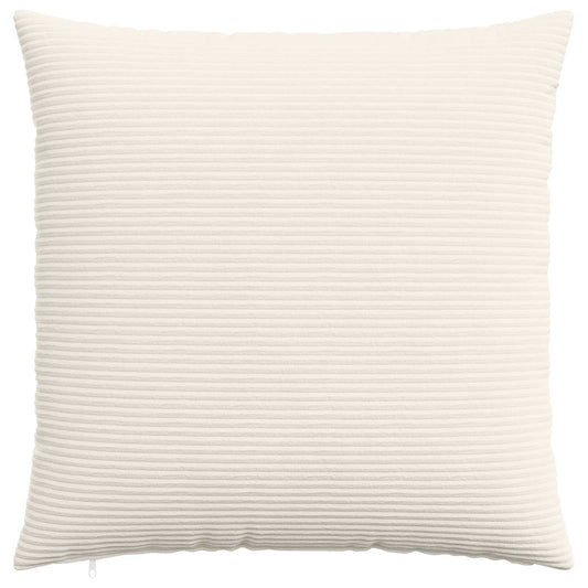 Cushion Cover 6 pcs HEERLEN Cream 80 x 80 cm Corduroy