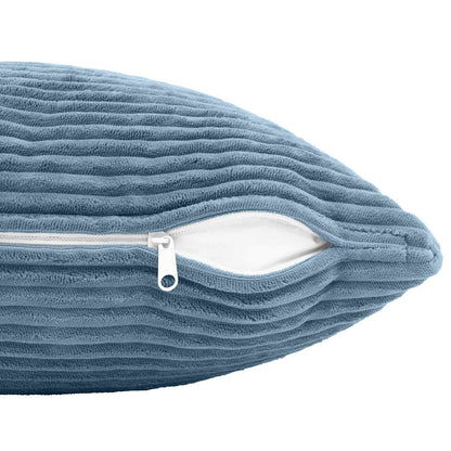 Cushion Cover 2 pcs HEERLEN Blue 80 x 80 cm Corduroy