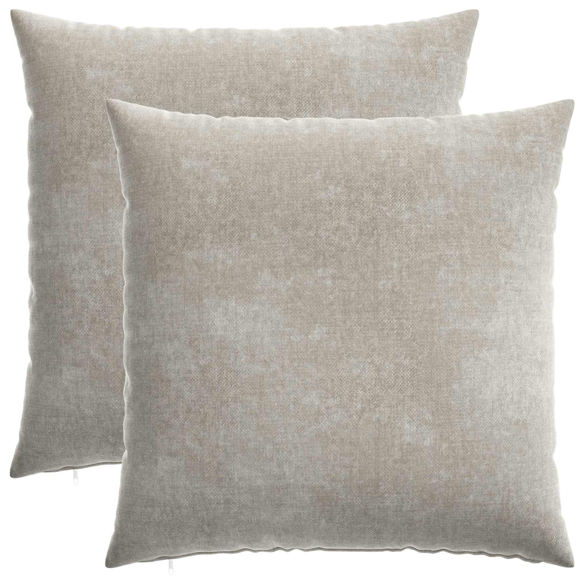 Cushion Cover 2 pcs HEERLEN Light Grey 80 x 80 cm