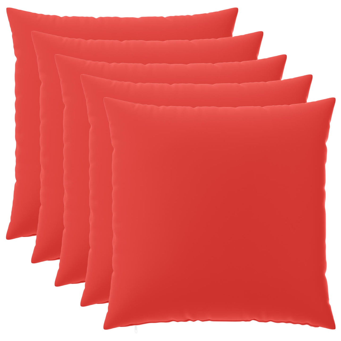 Cushion Cover 6 pcs HEERLEN Red 80 x 80 cm Polyester