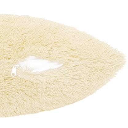 Cushion Cover 2 pcs HEERLEN Cream 80 x 80 cm PV Fleece