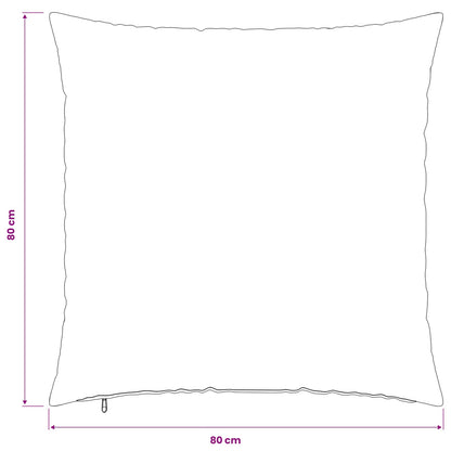 Cushion Cover 6 pcs HEERLEN Light Grey 80 x 80 cm PV Fleece