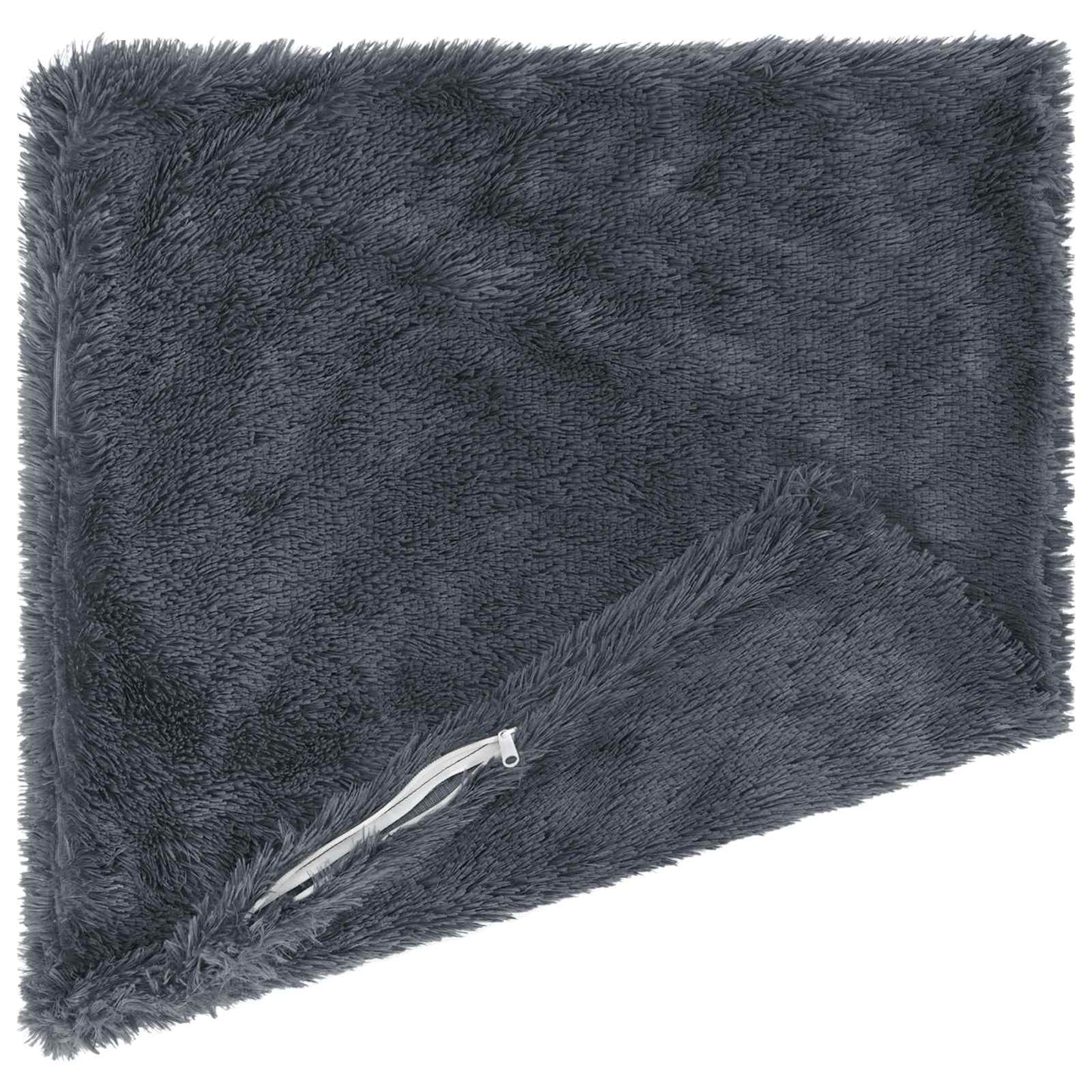 Cushion Cover 2 pcs HEERLEN Anthracite 80 x 80 cm PV Fleece