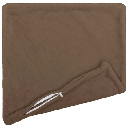 Cushion Cover 2 pcs HEERLEN Light Brown 80 x 80 cm