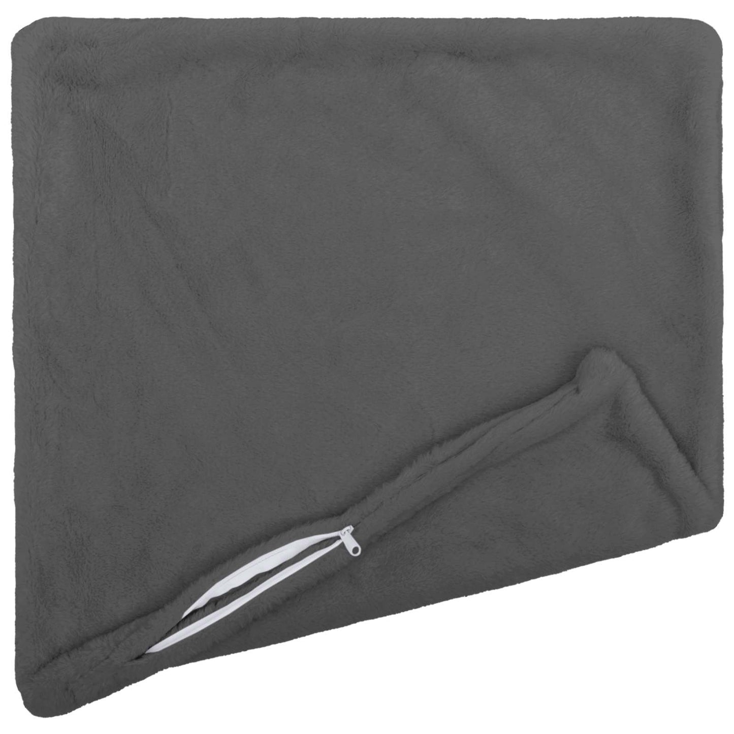 Cushion Cover 2 pcs HEERLEN Dark Grey 80 x 80 cm