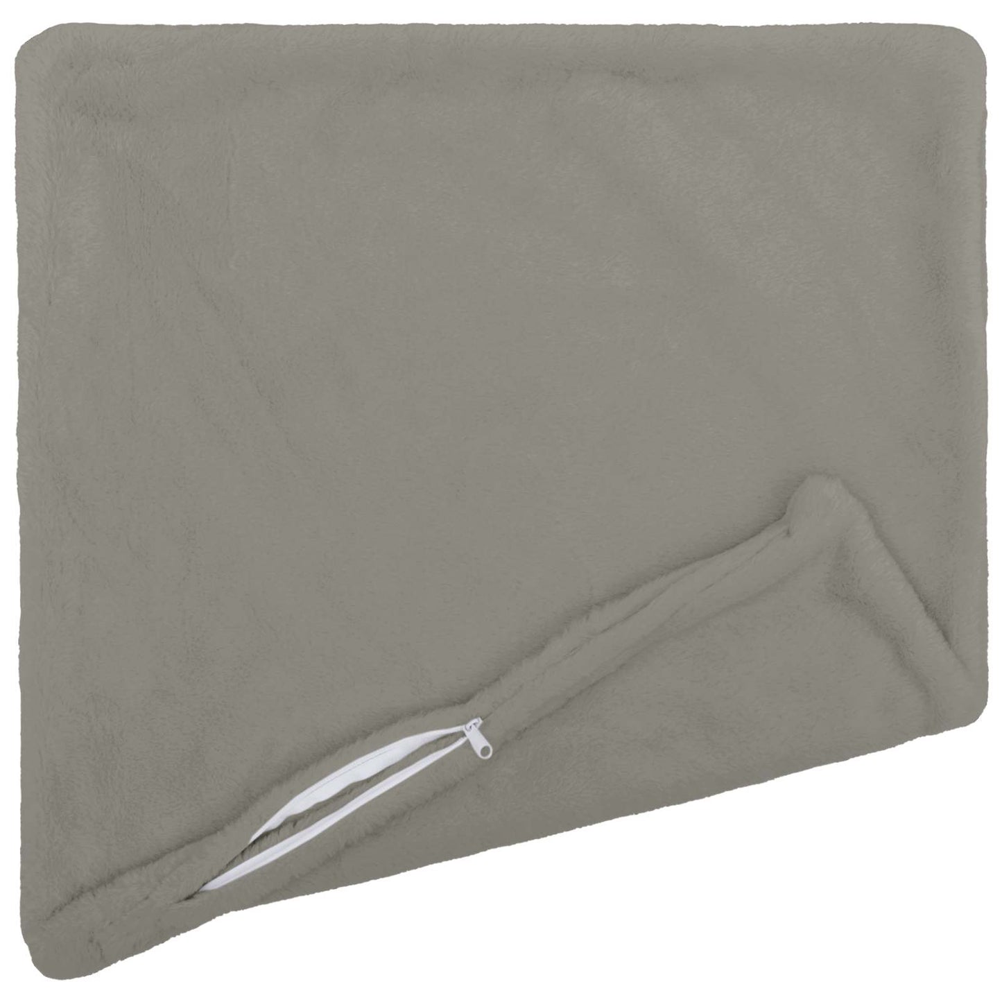 Cushion Cover 2 pcs HEERLEN Light Grey 80 x 80 cm
