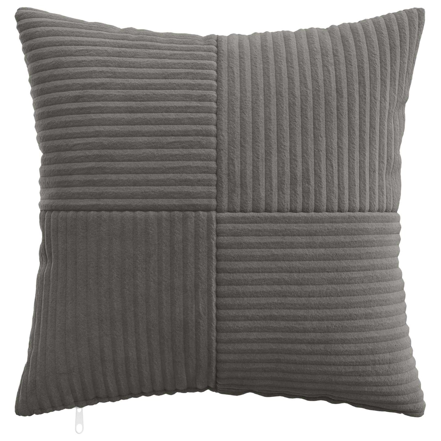 Cushion Cover 6 pcs ALMELO Dark Grey 30 x 30 cm Corduroy