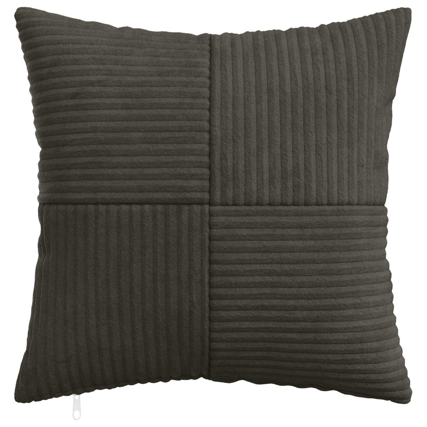 Cushion Cover 6 pcs ALMELO Anthracite 30 x 30 cm Corduroy