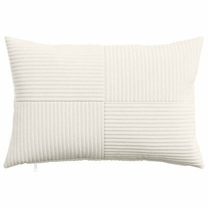 Cushion Cover 2 pcs ALMELO Cream 30 x 50 cm Corduroy