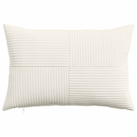 Cushion Cover 2 pcs ALMELO Cream 30 x 50 cm Corduroy