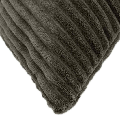 Cushion Cover 12 pcs ALMELO Anthracite 40 x 40 cm Corduroy