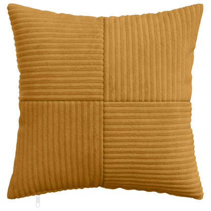 Cushion Cover 2 pcs ALMELO Yellow 40 x 40 cm Corduroy