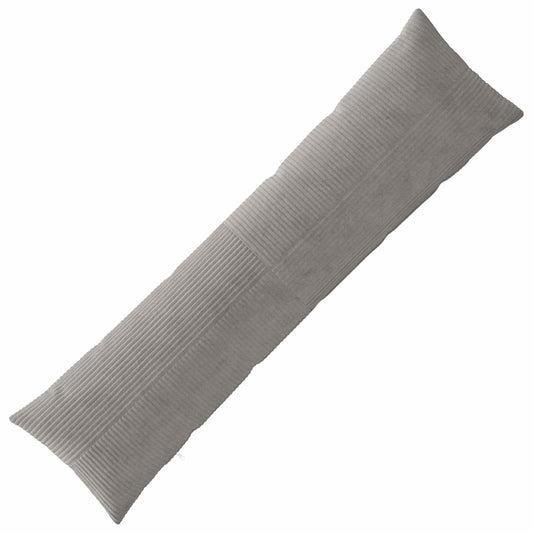 Cushion Cover ALMELO Light Grey 40 x 145 cm Corduroy