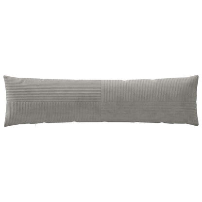 Cushion Cover 2 pcs ALMELO Light Grey 40 x 145 cm Corduroy