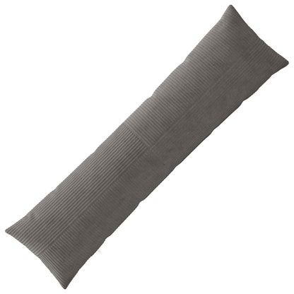 Cushion Cover ALMELO Dark Grey 40 x 145 cm Corduroy